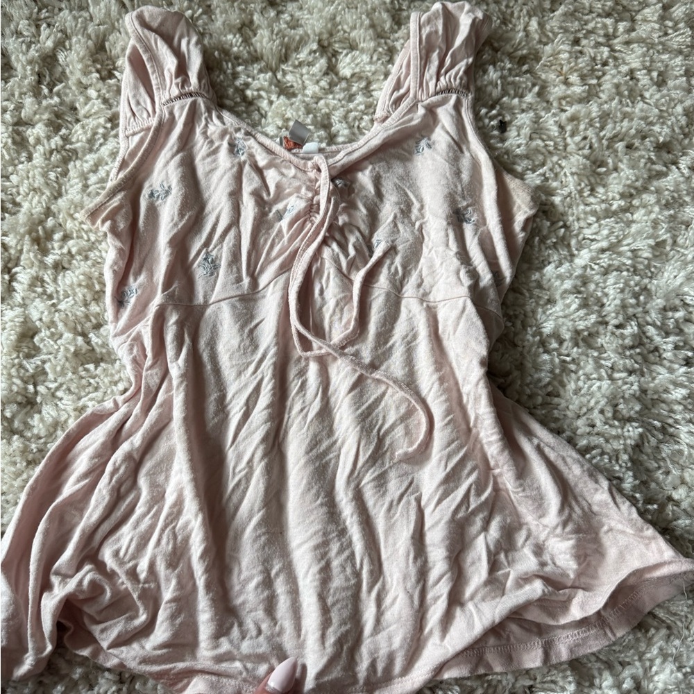 Candie's Light Pink Sleeveless Blouse